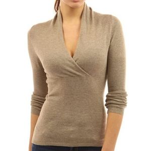 Pattyboutik V-neck, Empire Waist Knit Top